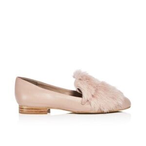 DONALD J. PLINER Lilian Leather Almond Toe Blush Pink Loafers Size 7.5